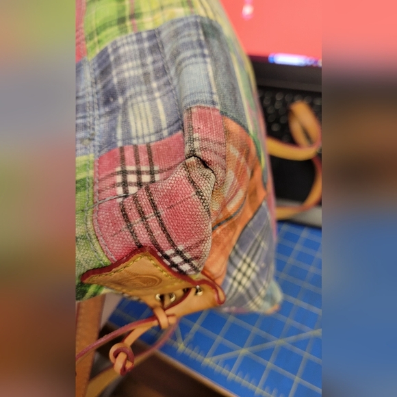 Dooney & Bourke Multicolor Patchwork Tote Preloved - Picture 11 of 16